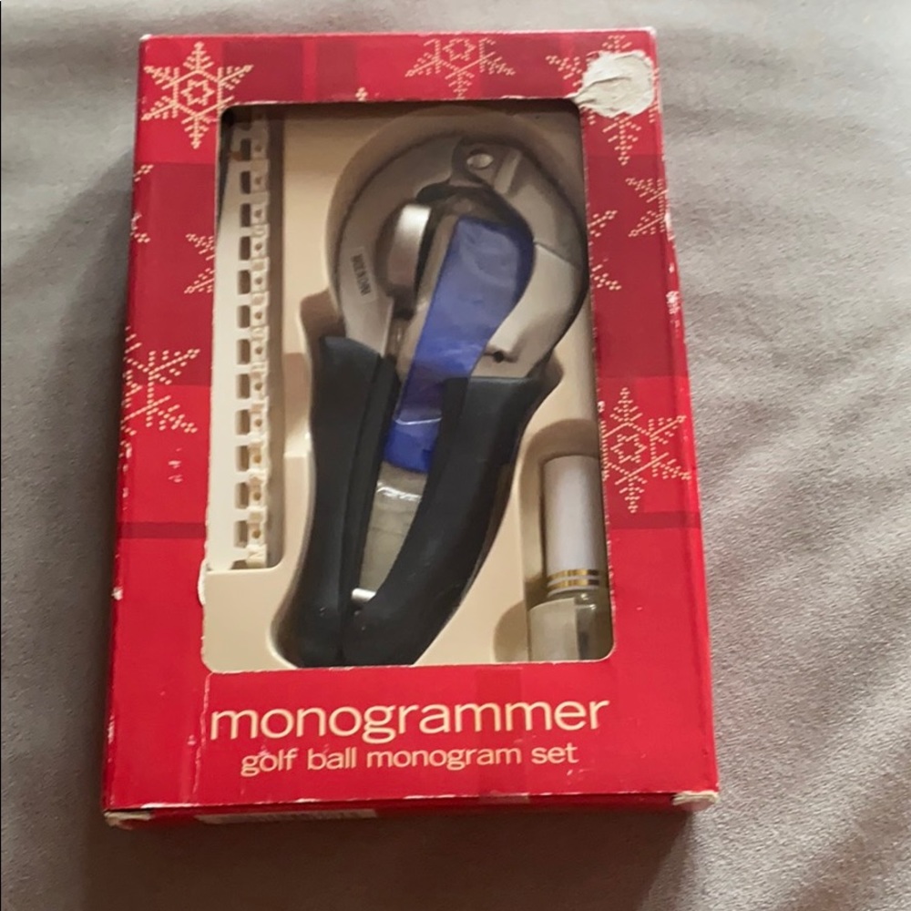 Golf ball monogram set